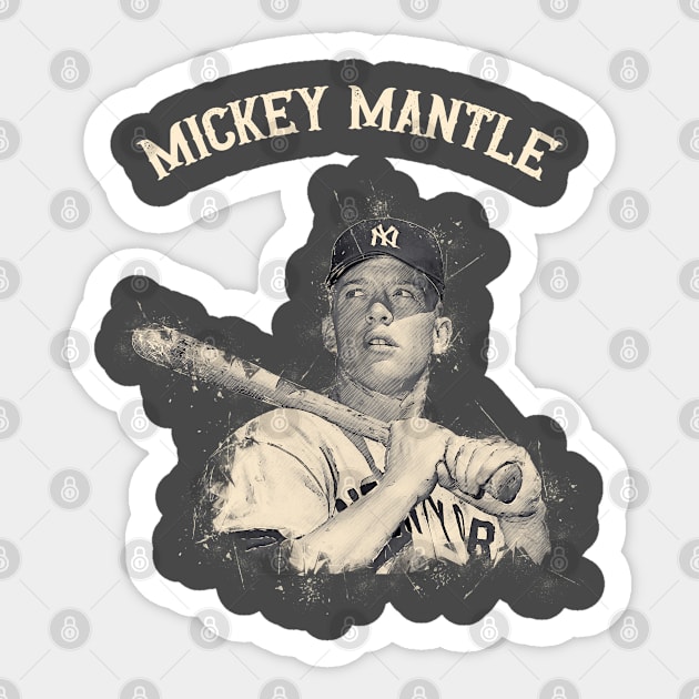 Mickey Mantle Sticker by Yopi